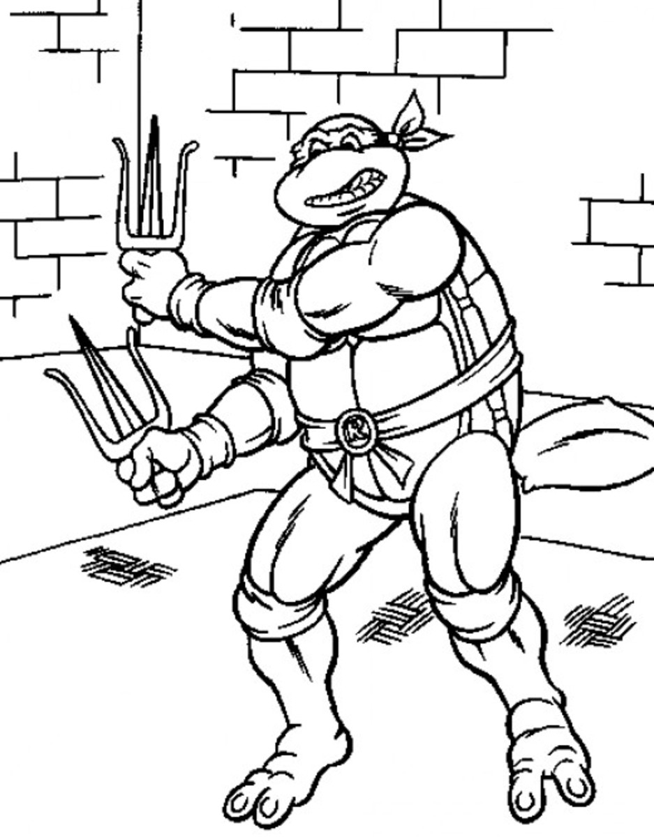 50 Printable Ninja Turtle Coloring Book 42