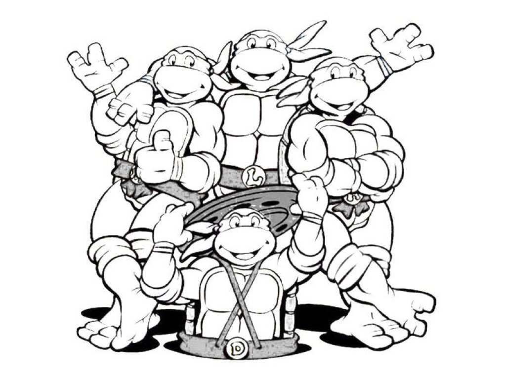 50 Printable Ninja Turtle Coloring Book 46