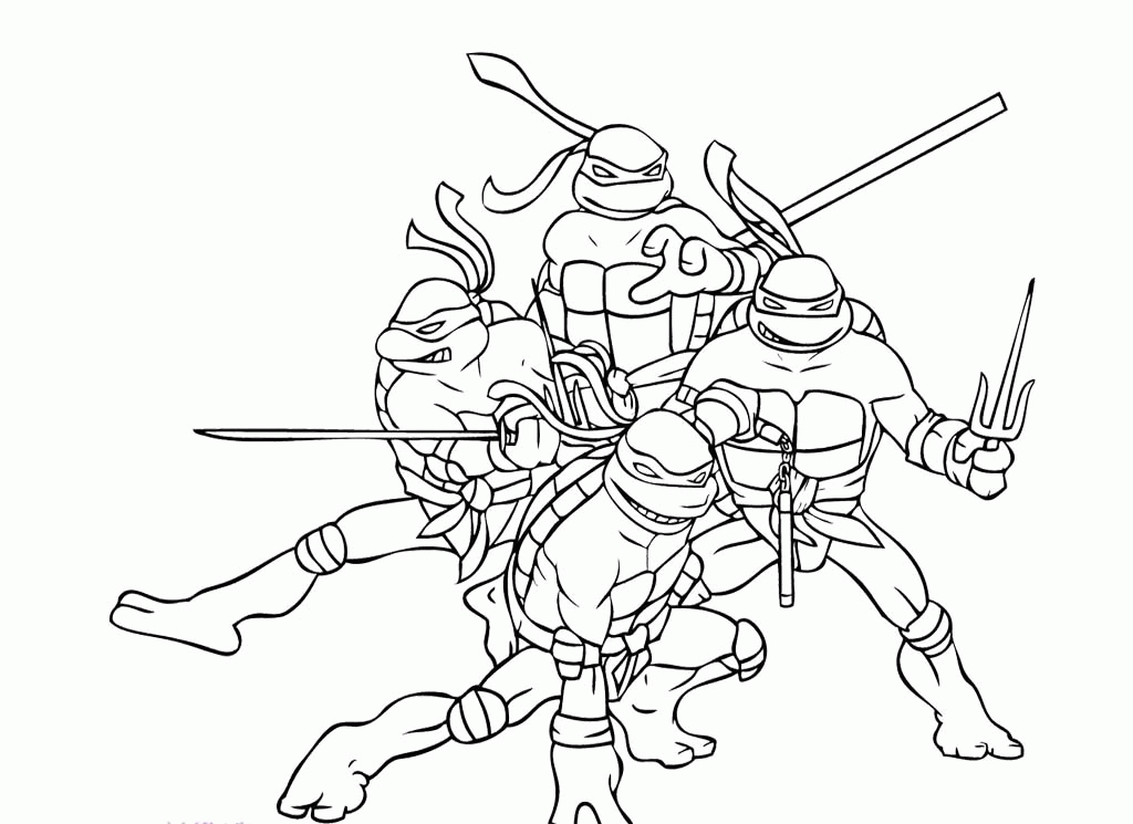 50 Printable Ninja Turtle Coloring Book 52