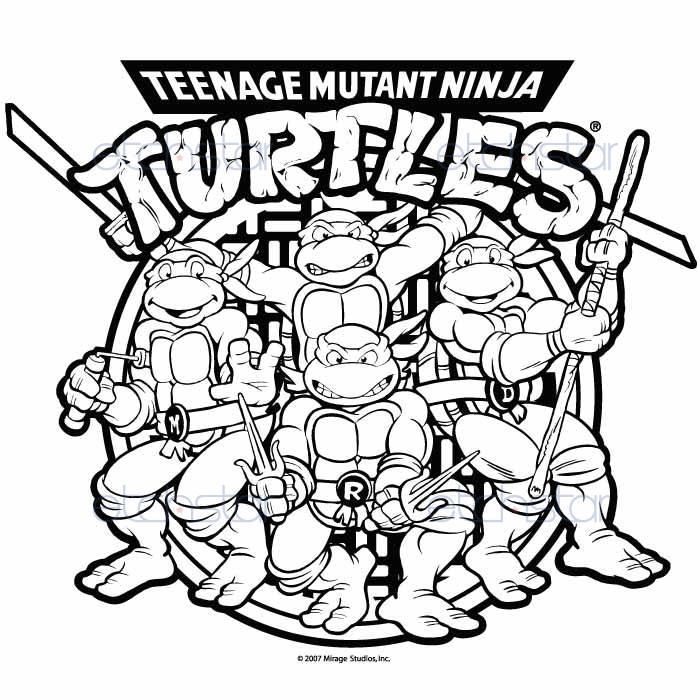 50 Printable Ninja Turtle Coloring Book 58