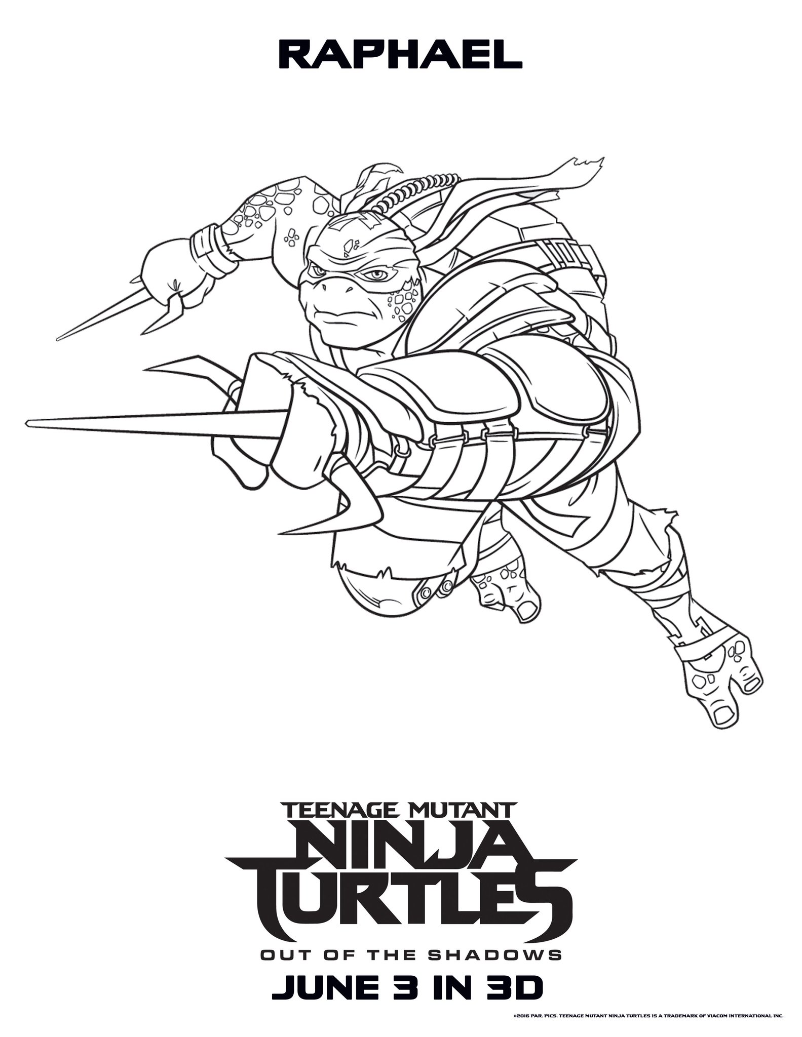 50 Printable Ninja Turtle Coloring Book 6