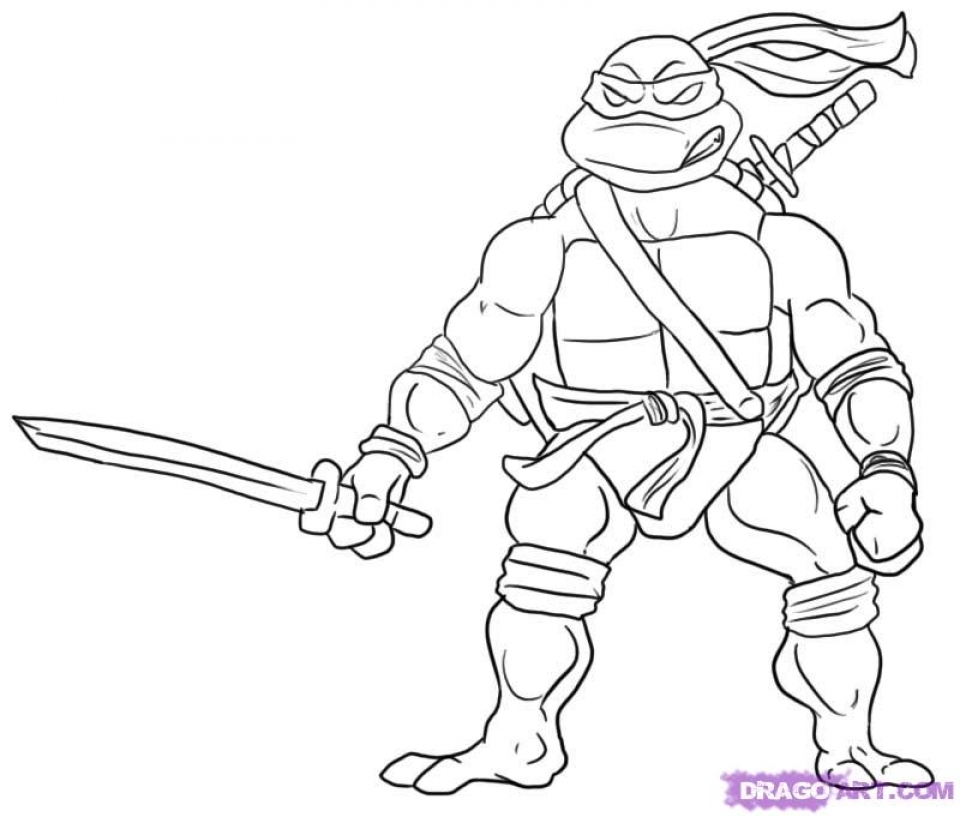 50 Printable Ninja Turtle Coloring Book 63