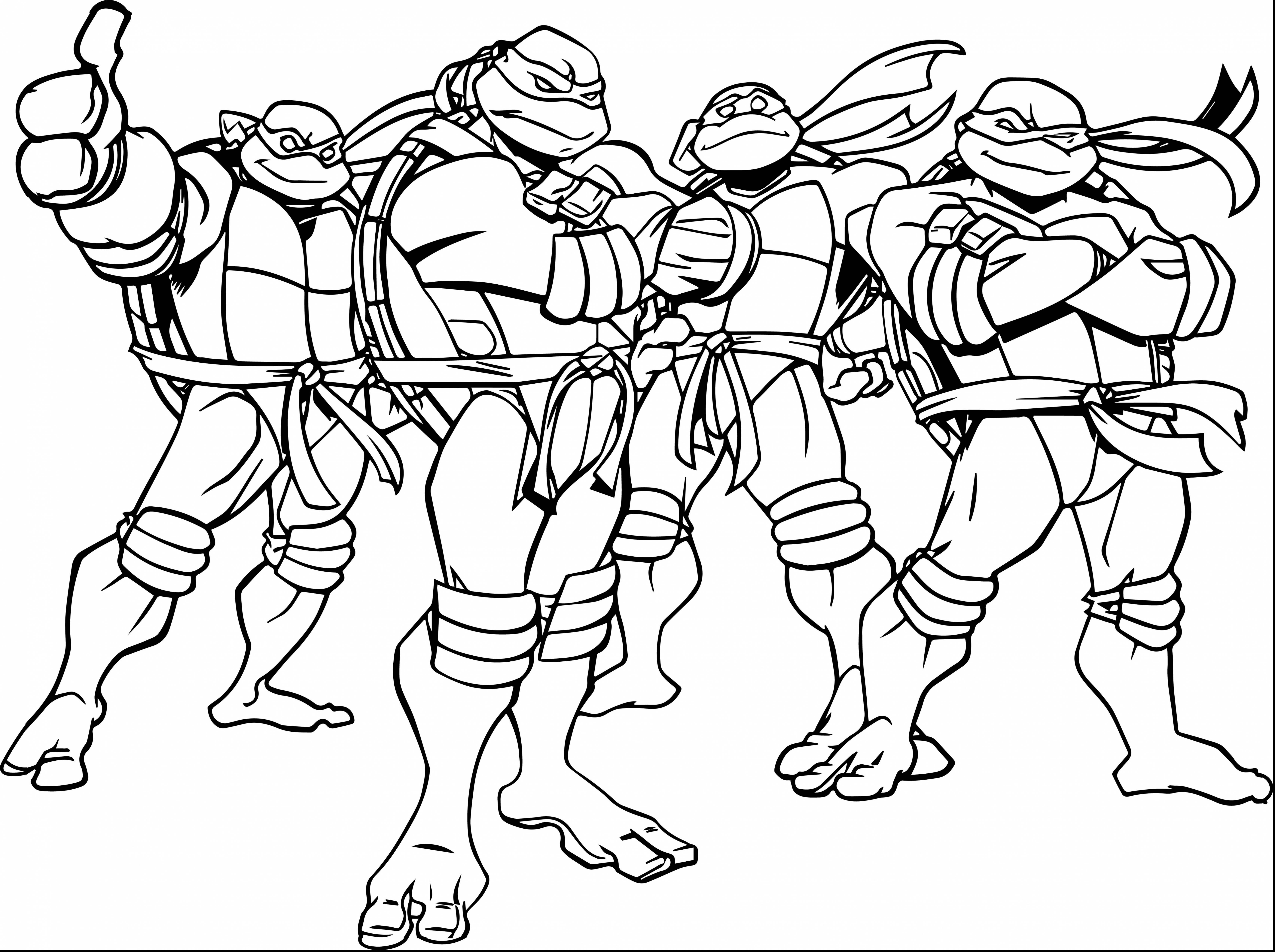 50 Printable Ninja Turtle Coloring Book 67