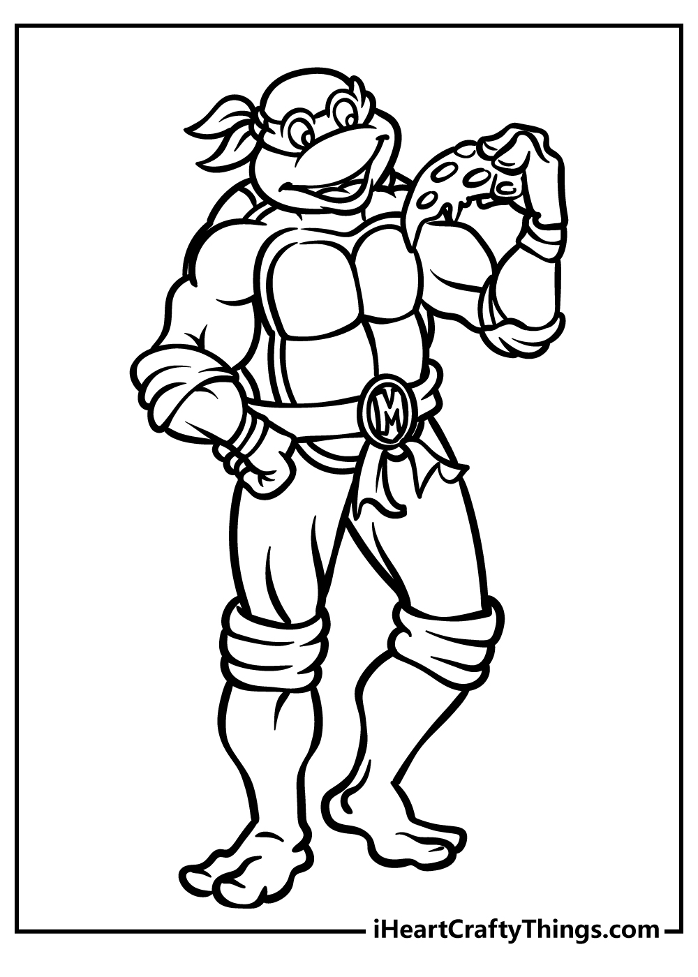 50 Printable Ninja Turtle Coloring Book 9