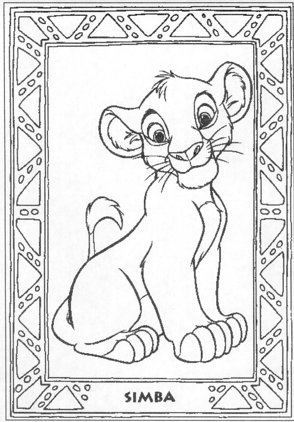 55 Lion King Coloring Book Pages 1