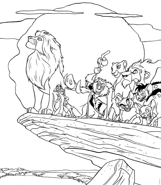 55 Lion King Coloring Book Pages 14