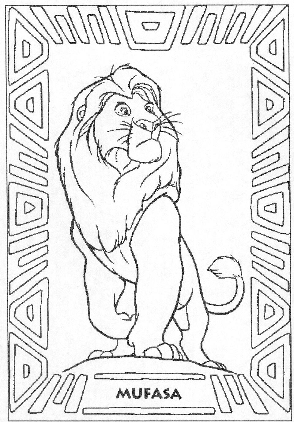 55 Lion King Coloring Book Pages 4