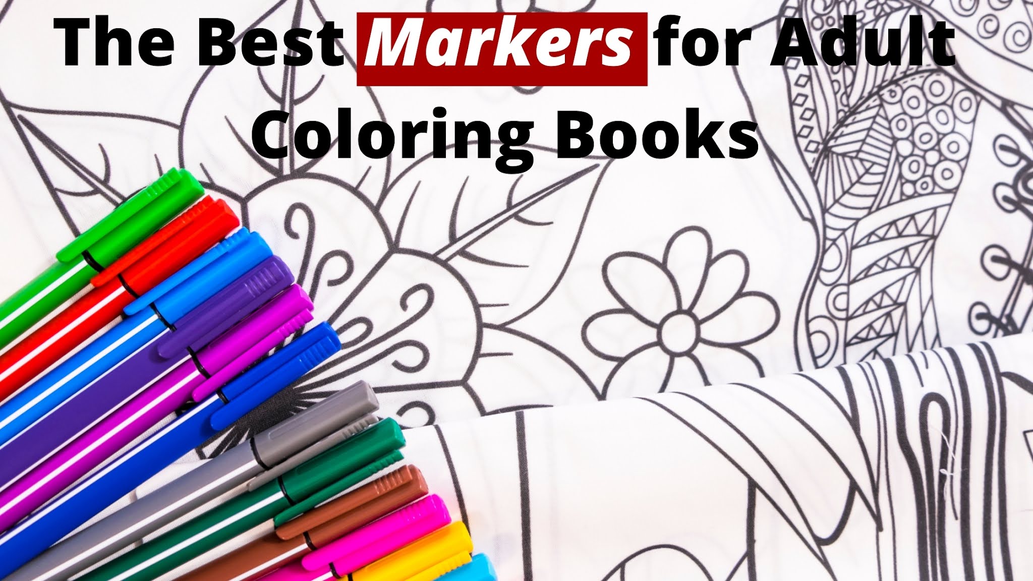 55 Markers For Adult Coloring Books 10