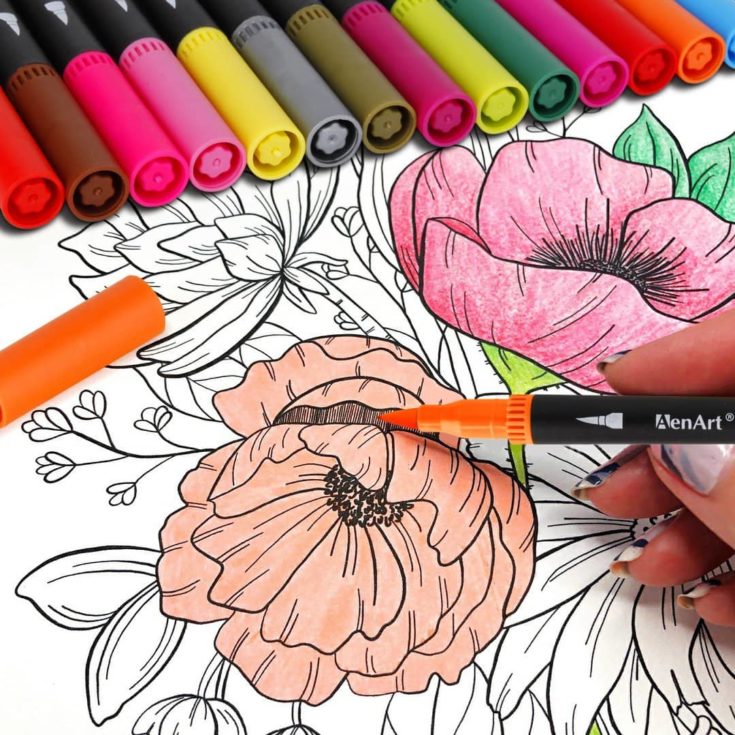 55 Markers For Adult Coloring Books 19