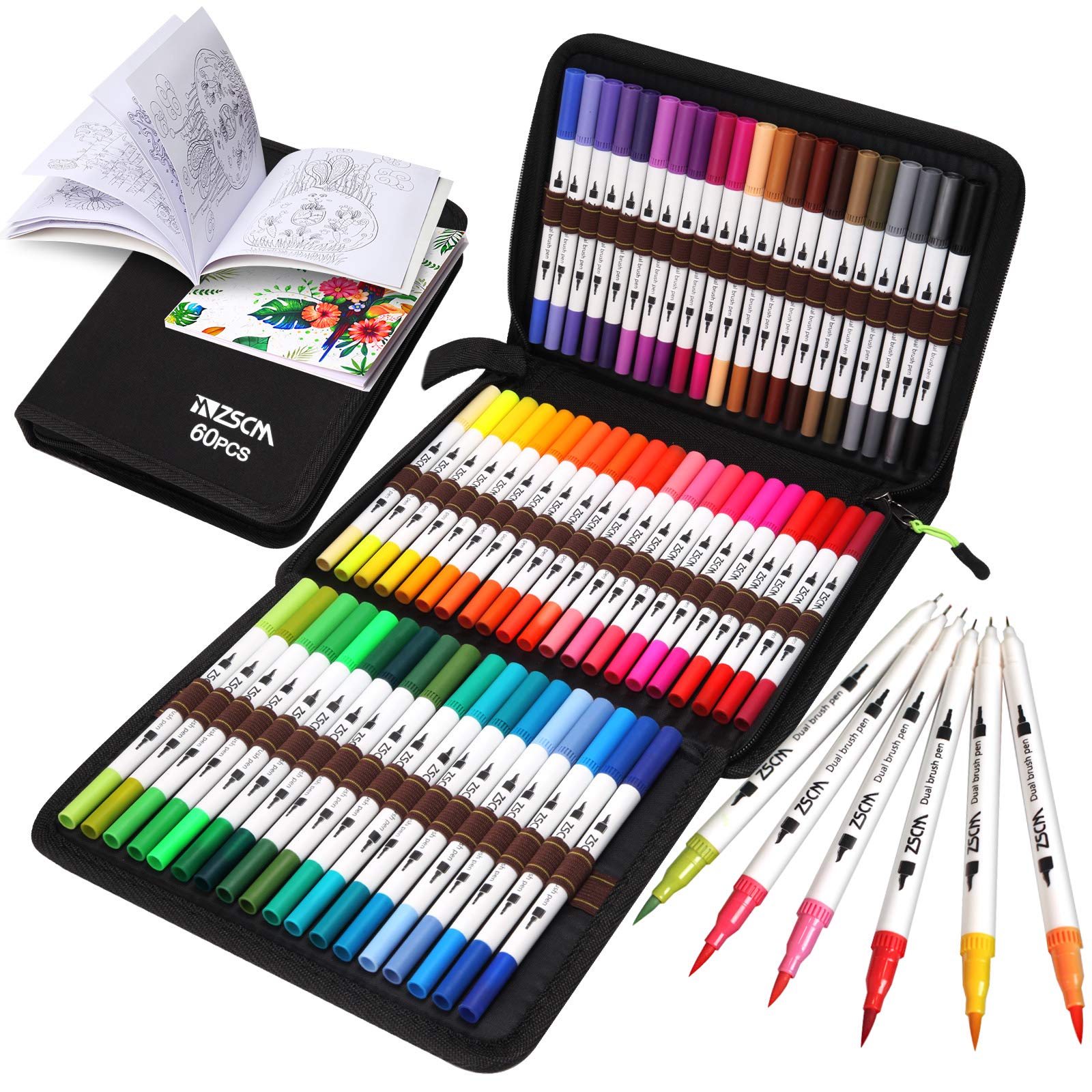 55 Markers For Adult Coloring Books 24