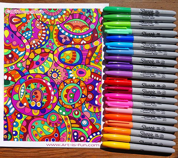 55 Markers For Adult Coloring Books 30