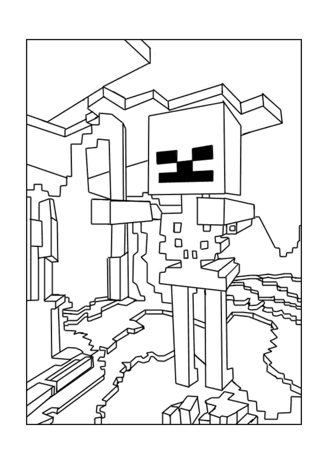 55 Minecraft Coloring Book 1