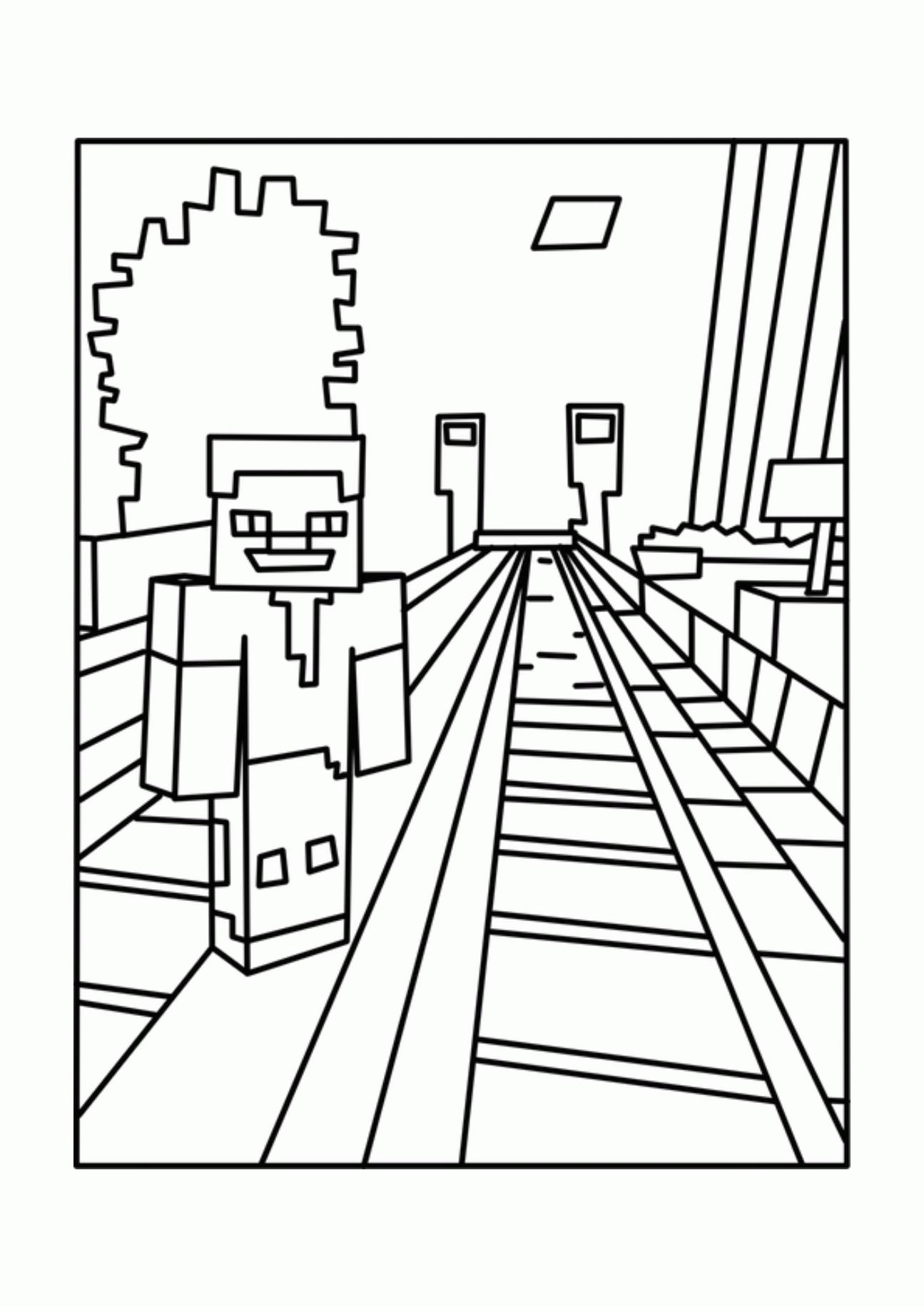 55 Minecraft Coloring Book 13