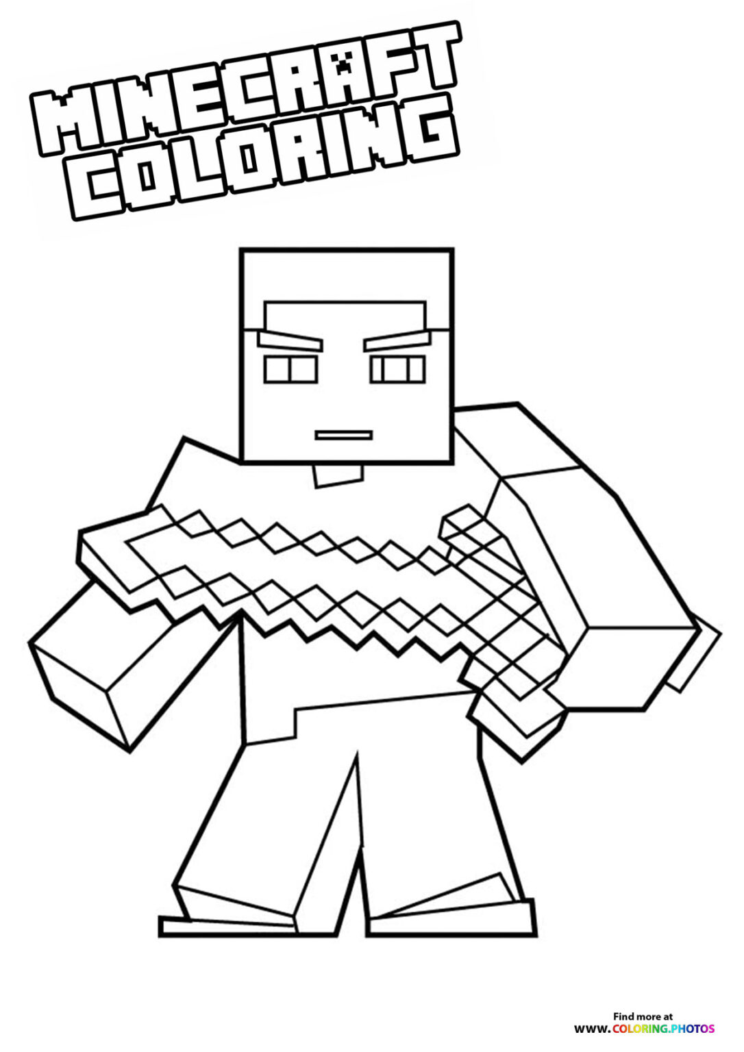 55 Minecraft Coloring Book 2