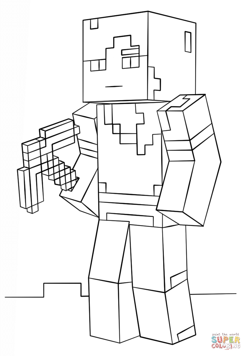 55 Minecraft Coloring Book 22