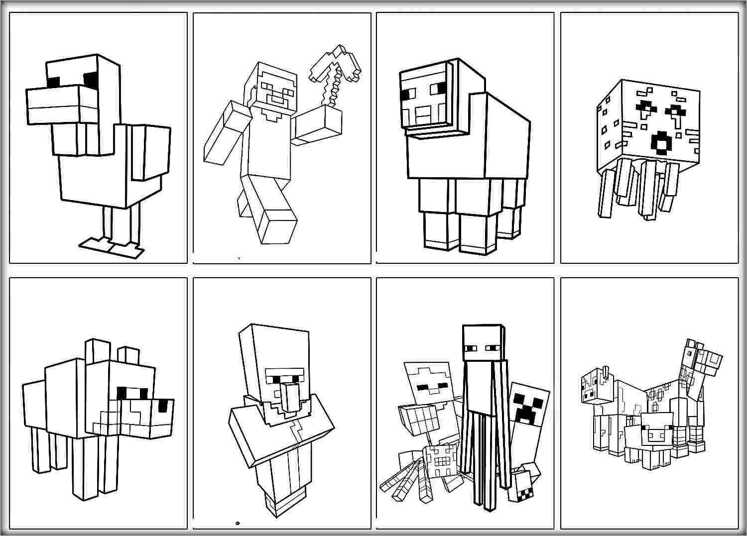 55 Minecraft Coloring Book 23