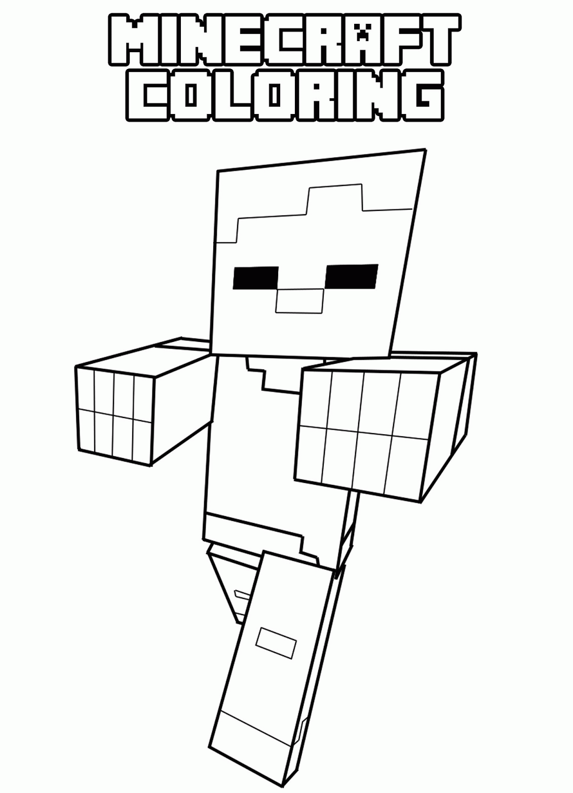 55 Minecraft Coloring Book 30