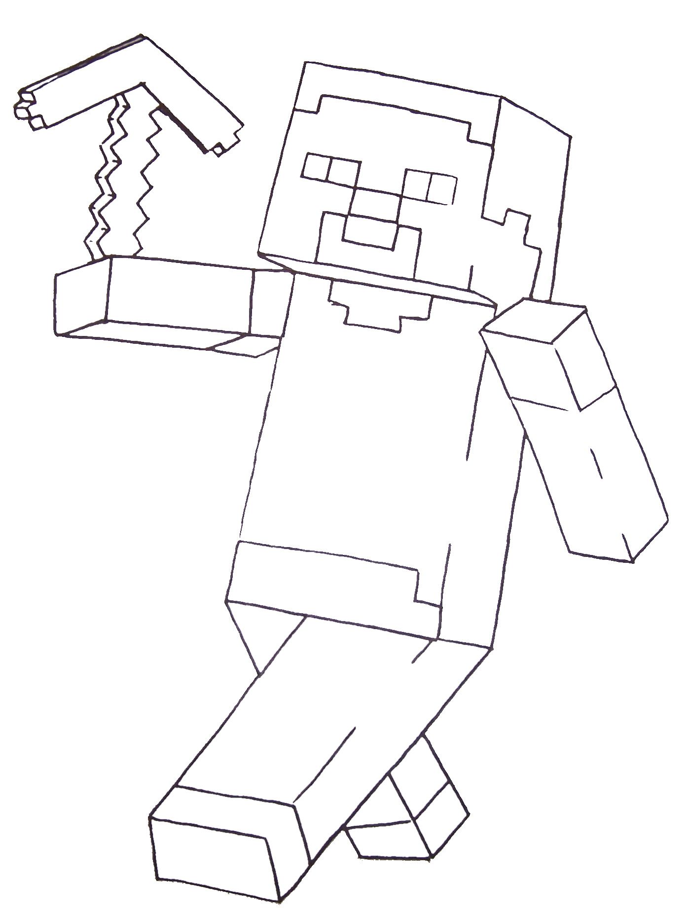 55 Minecraft Coloring Book 35