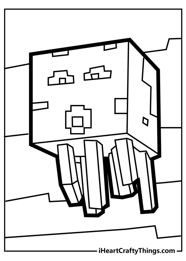 55 Minecraft Coloring Book 36