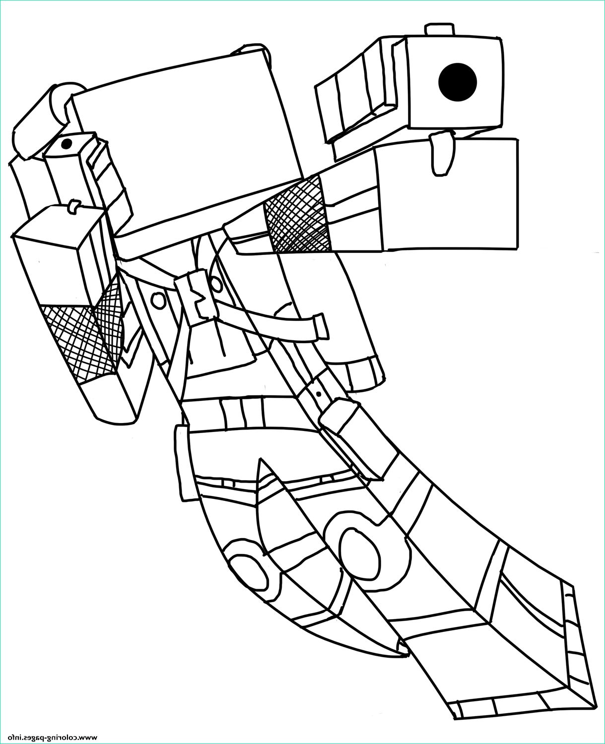 55 Minecraft Coloring Book 38