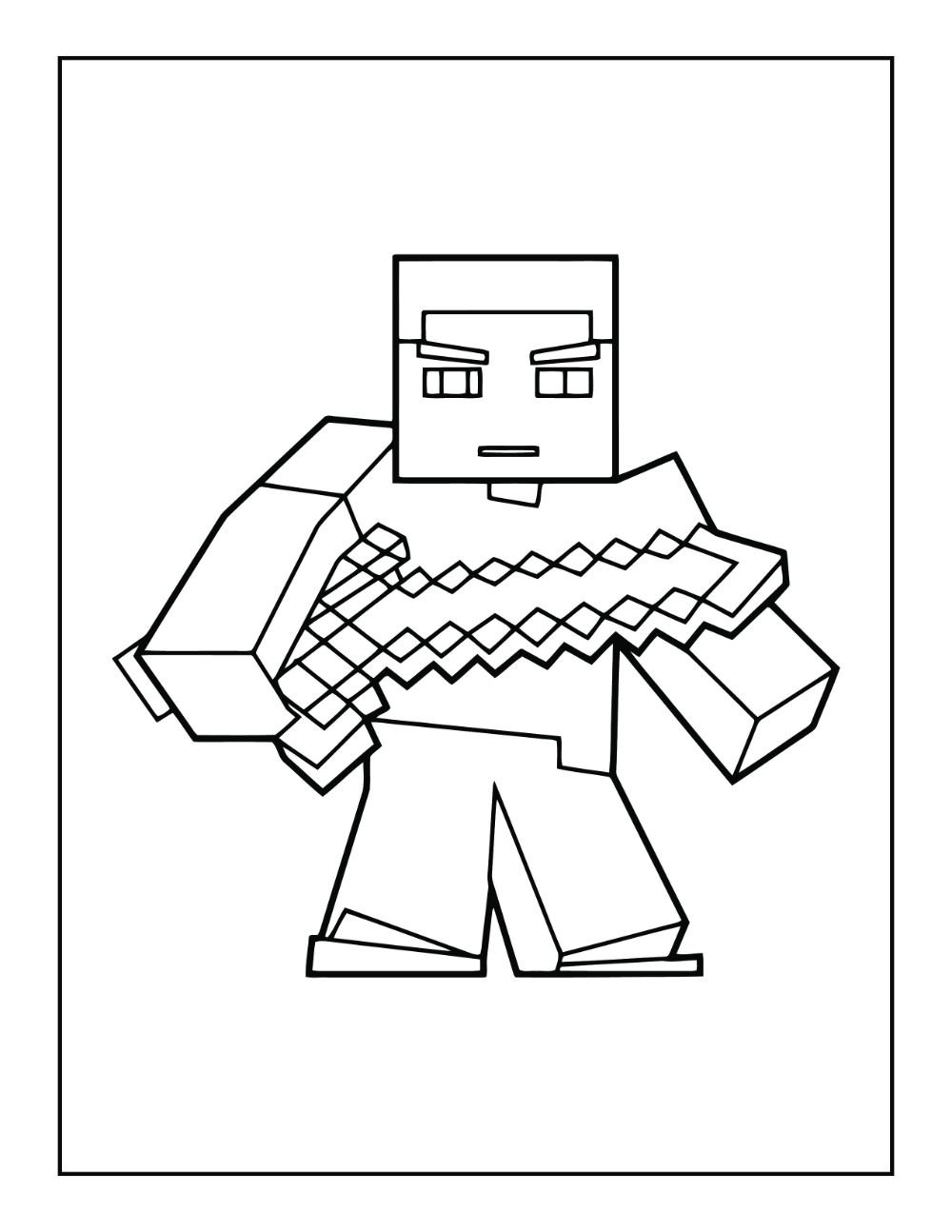 55 Minecraft Coloring Book 39