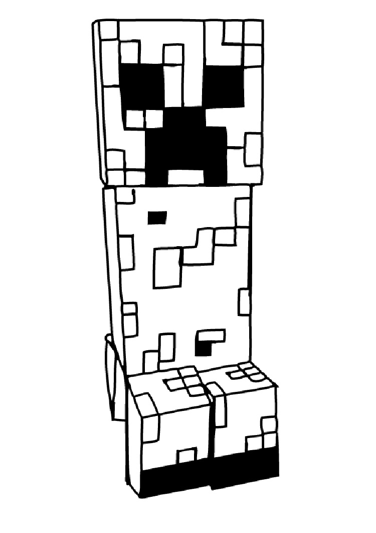 55 Minecraft Coloring Book 4