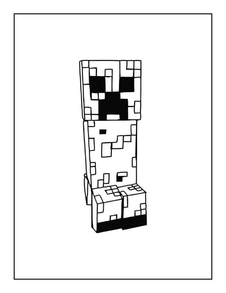 55 Minecraft Coloring Book 49