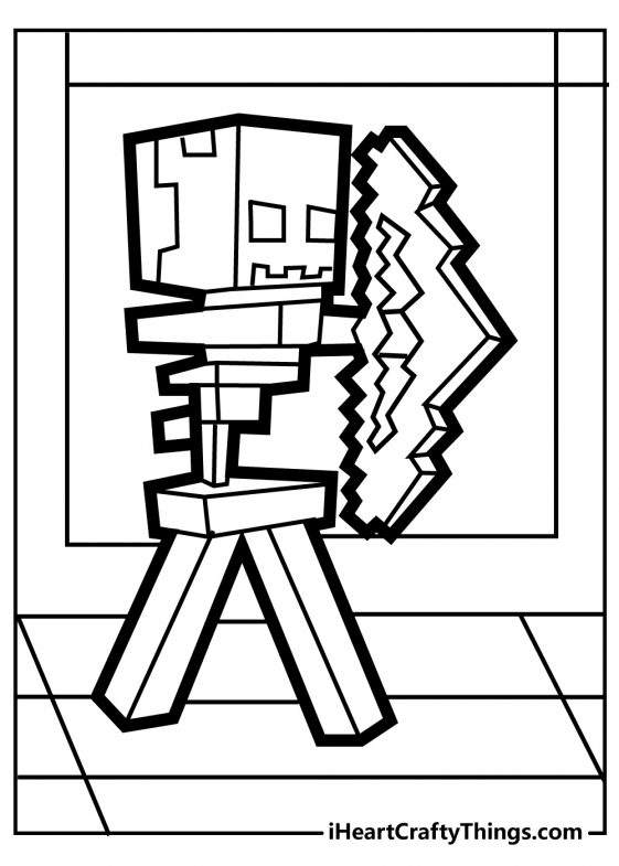 55 Minecraft Coloring Book 6