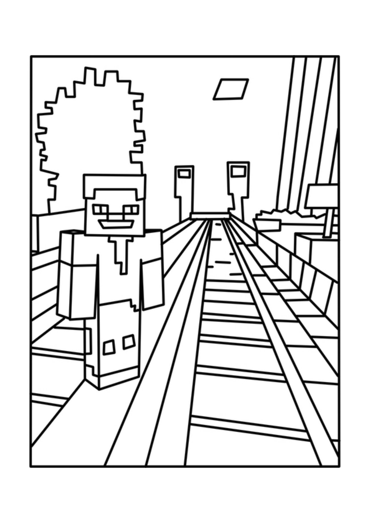 55 Minecraft Coloring Book 65