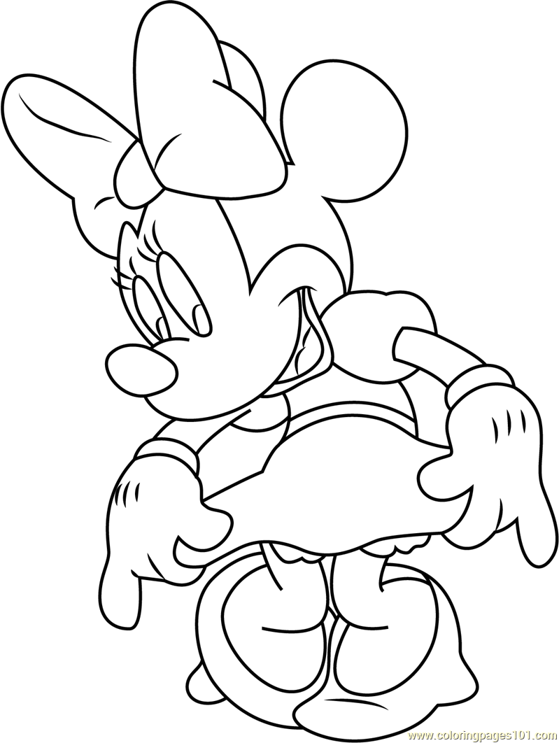 55 Minnie Mouse Coloring Book Pages 12