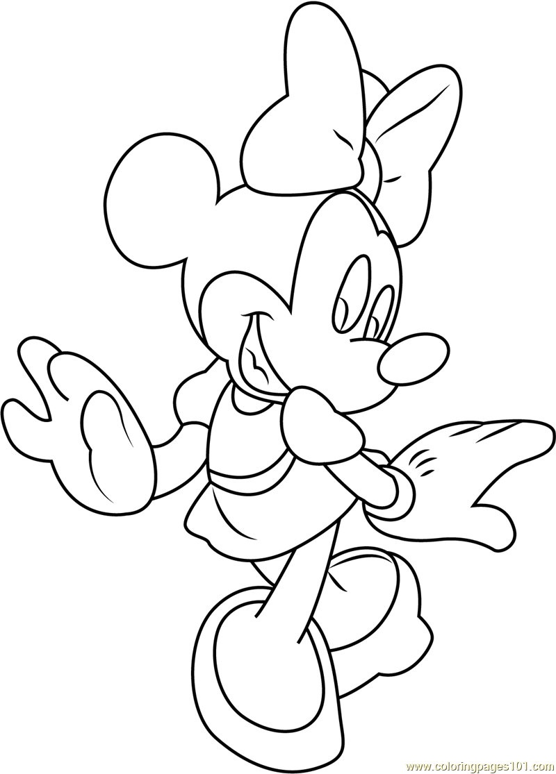 55 Minnie Mouse Coloring Book Pages 3