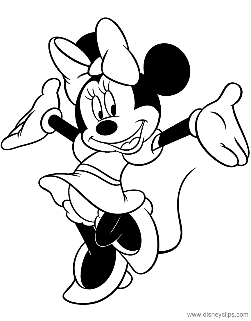 55 Minnie Mouse Coloring Book Pages 38