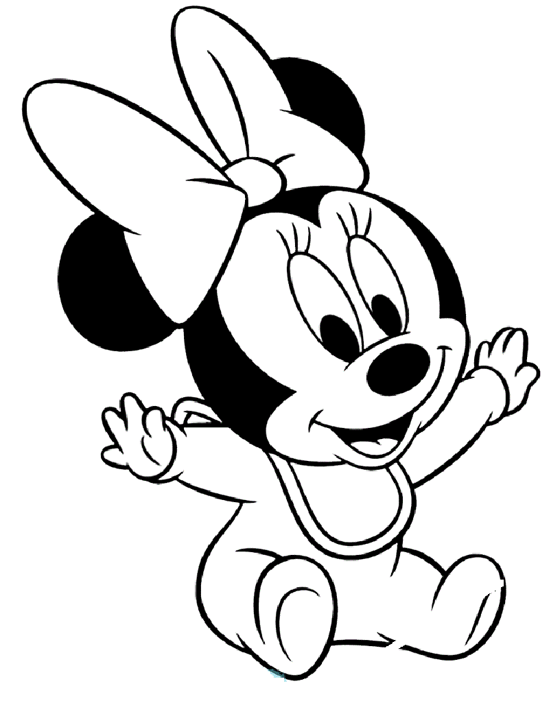 55 Minnie Mouse Coloring Book Pages 4