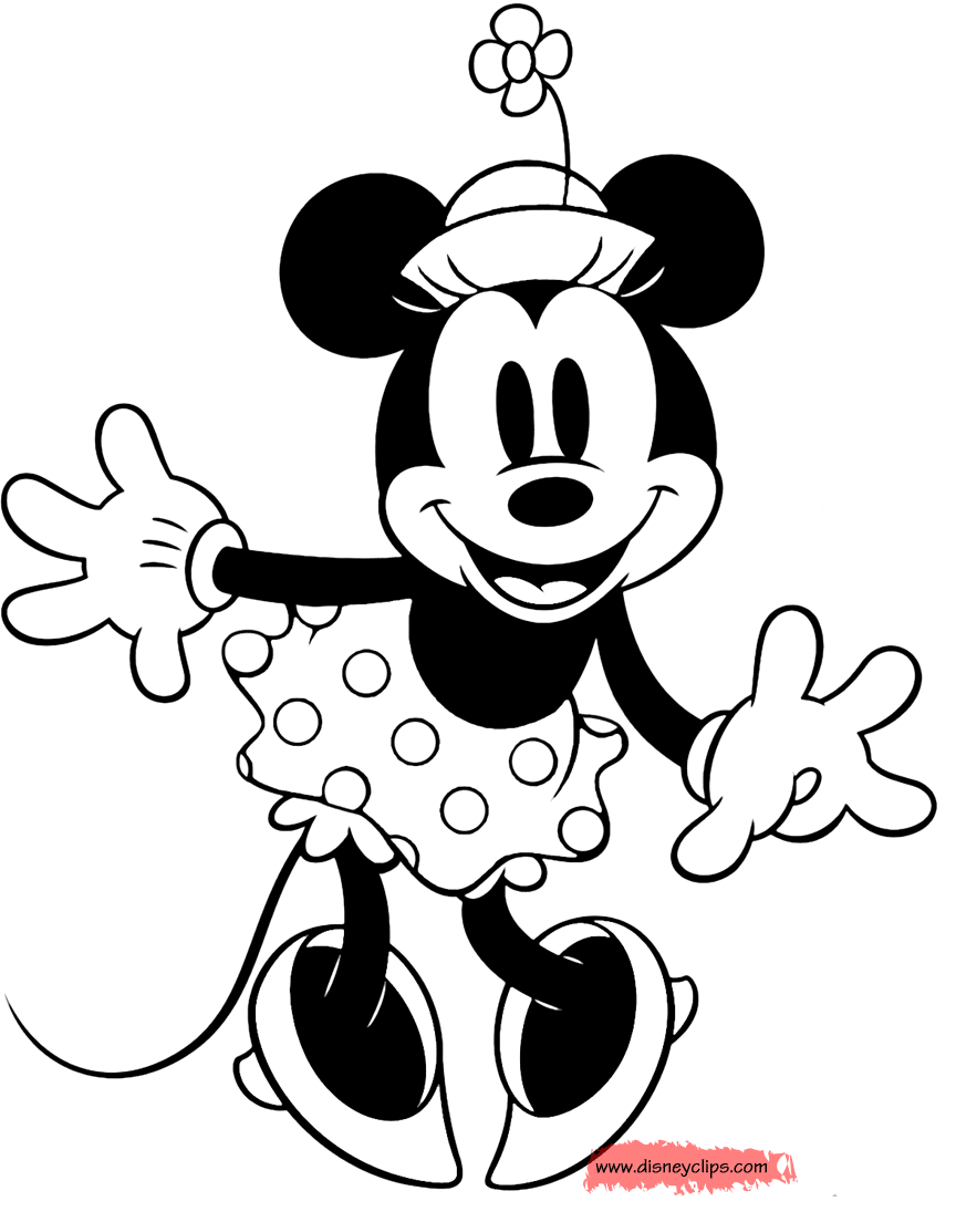 55 Minnie Mouse Coloring Book Pages 44