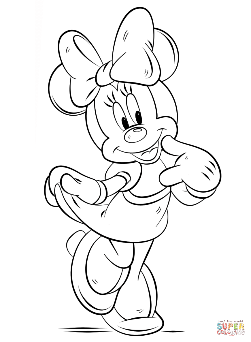 55 Minnie Mouse Coloring Book Pages 6