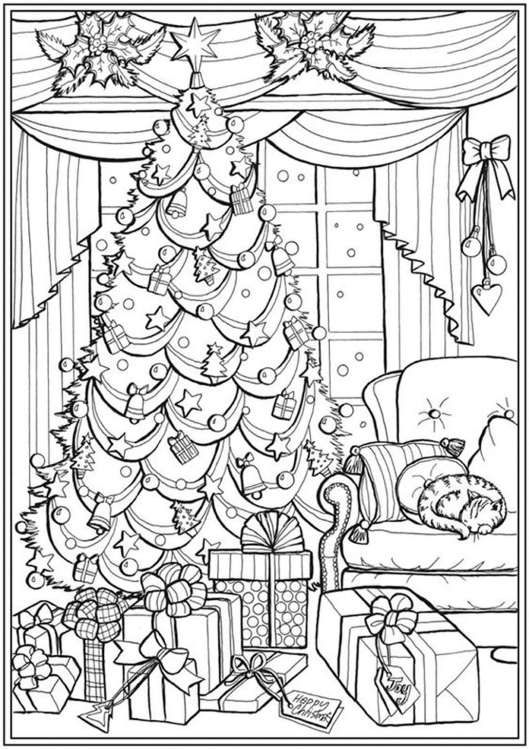 80 Adult Christmas Coloring Books 1