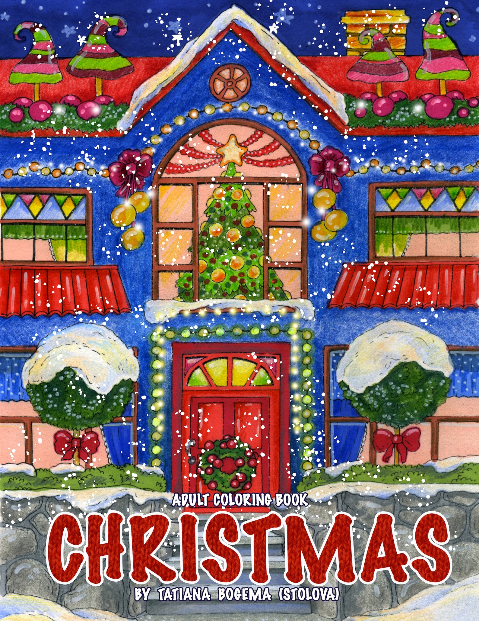 80 Adult Christmas Coloring Books 13