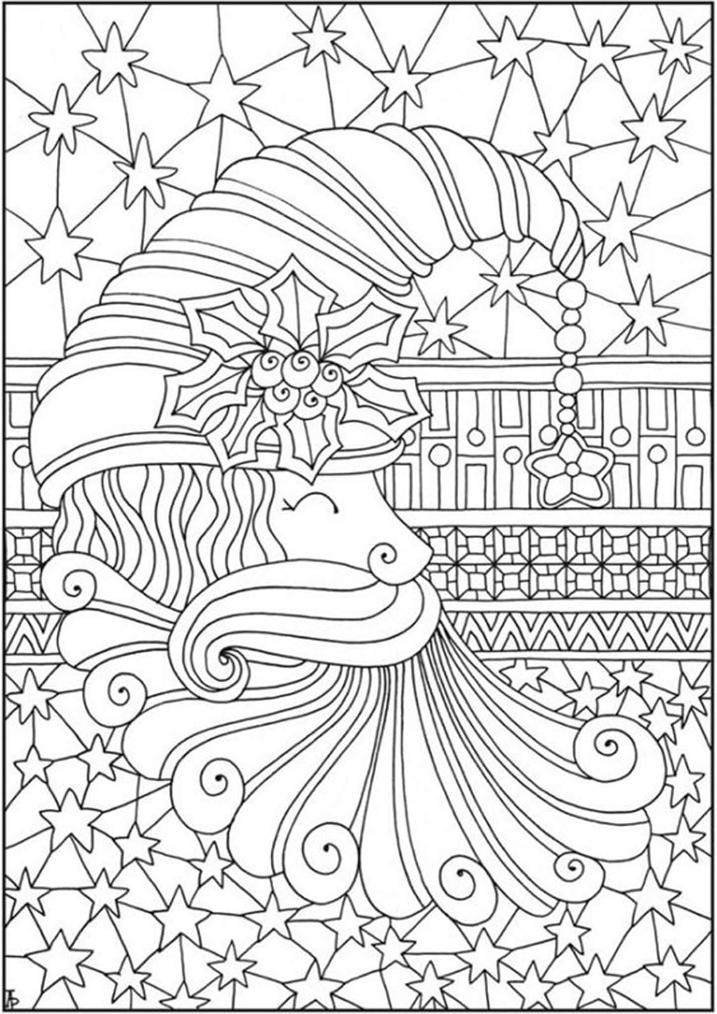 80 Adult Christmas Coloring Books 17