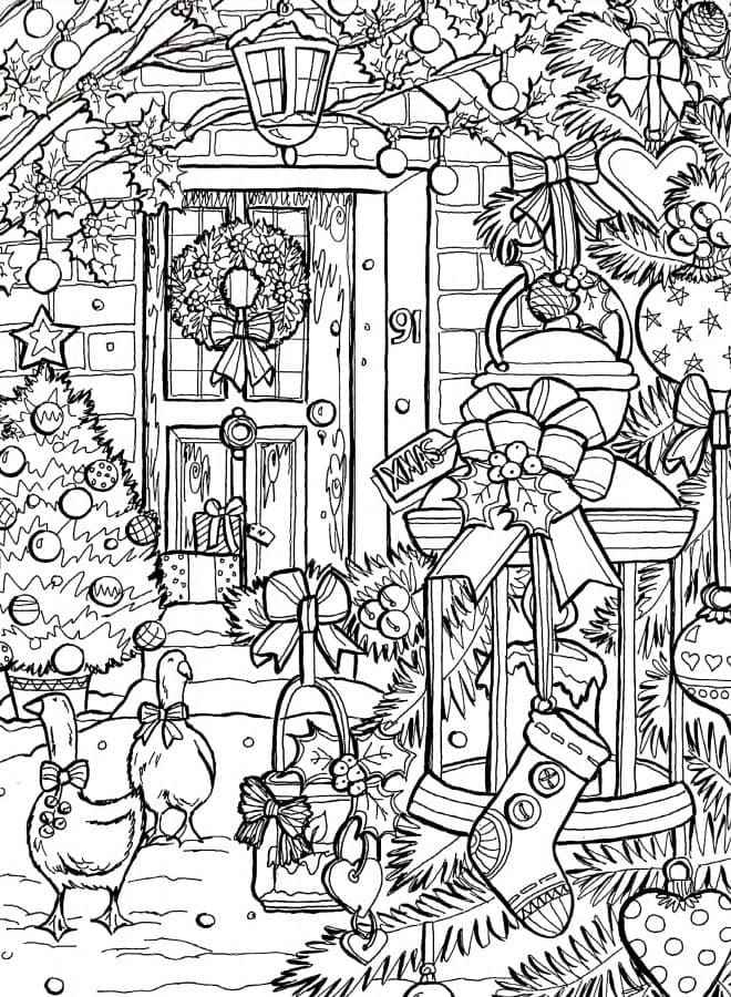 80 Adult Christmas Coloring Books 23