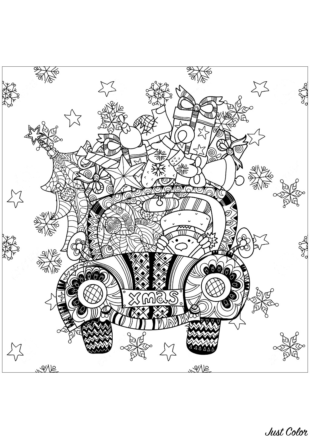 80 Adult Christmas Coloring Books 28