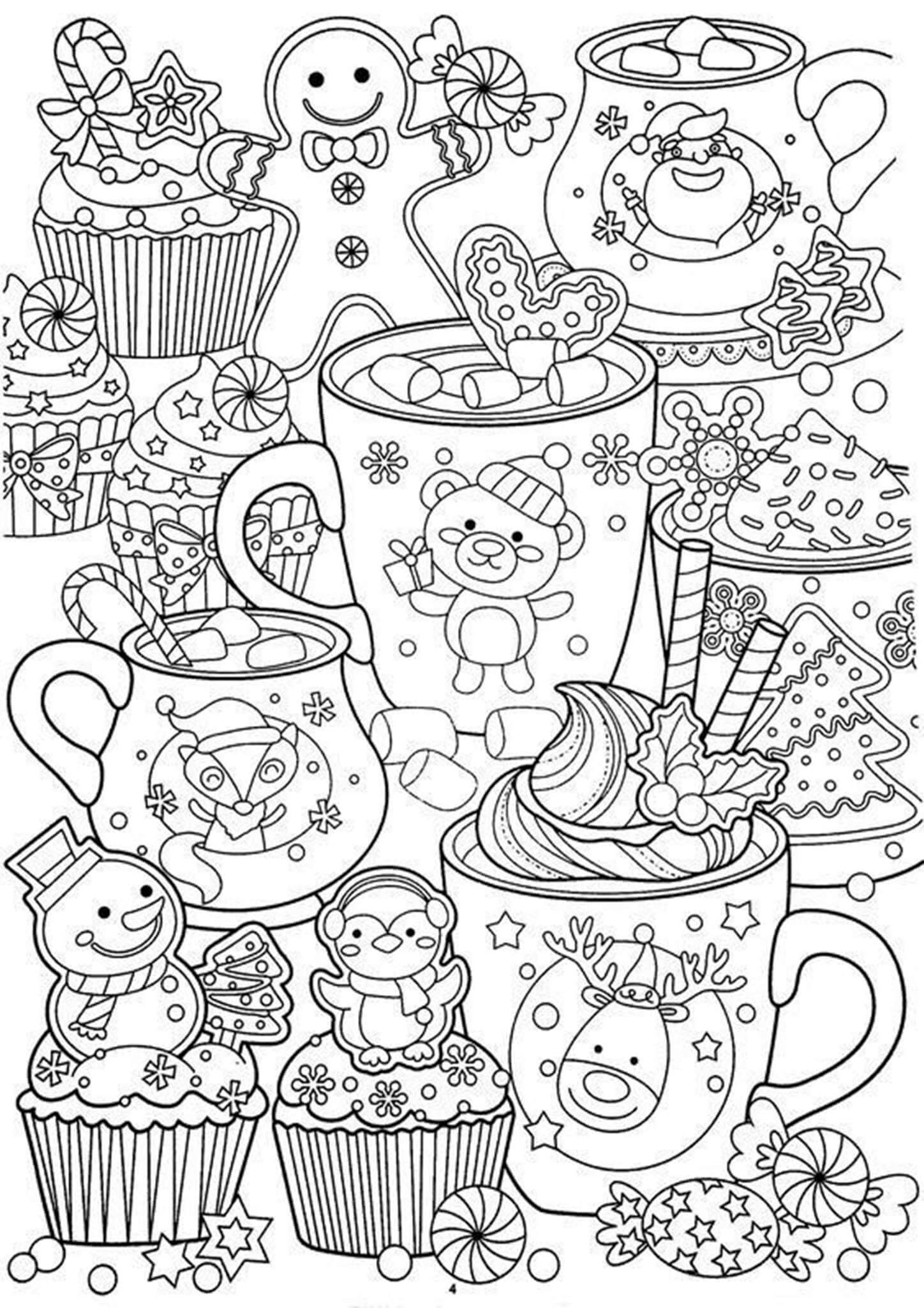 80 Adult Christmas Coloring Books 40