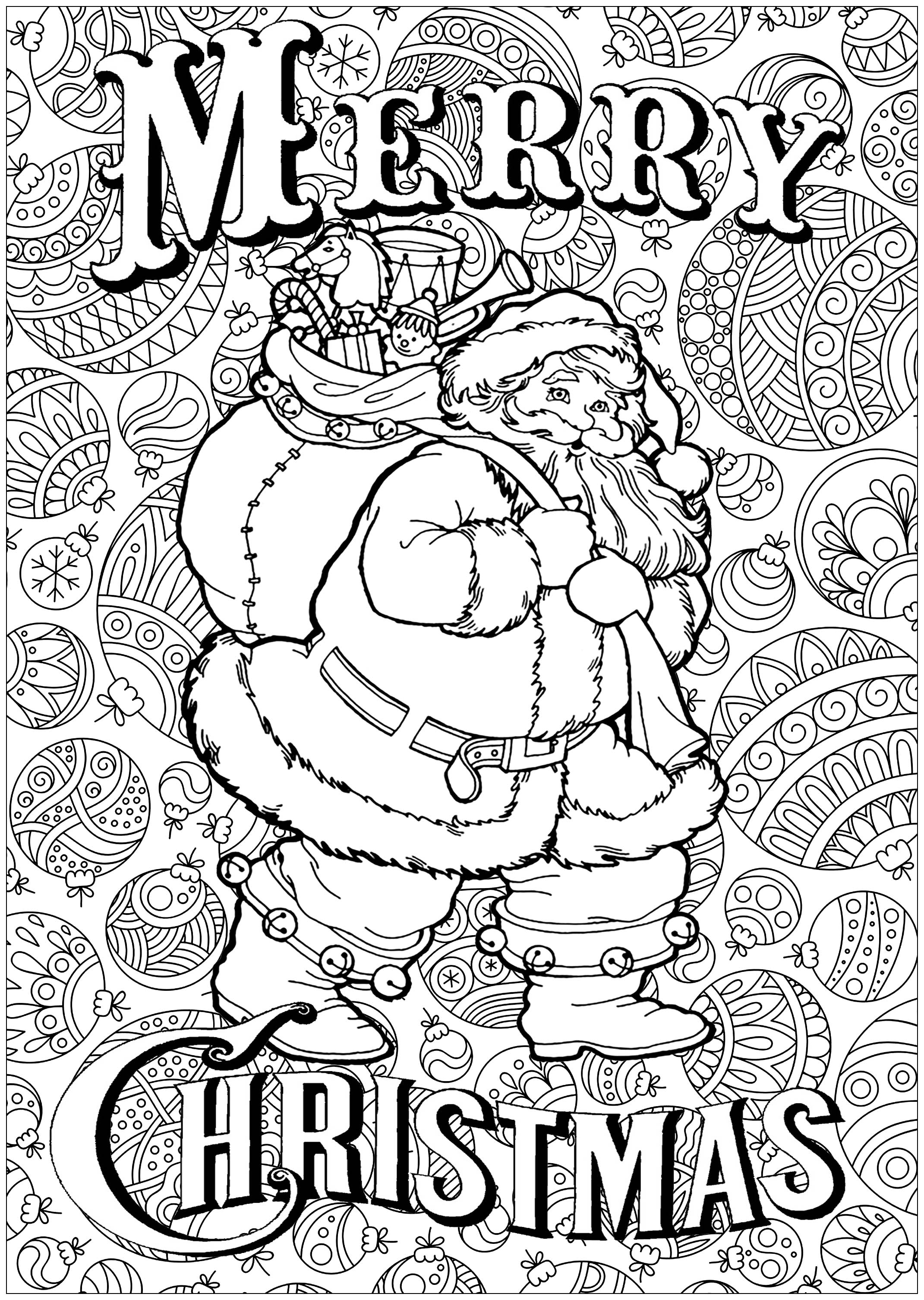 80 Adult Christmas Coloring Books 62