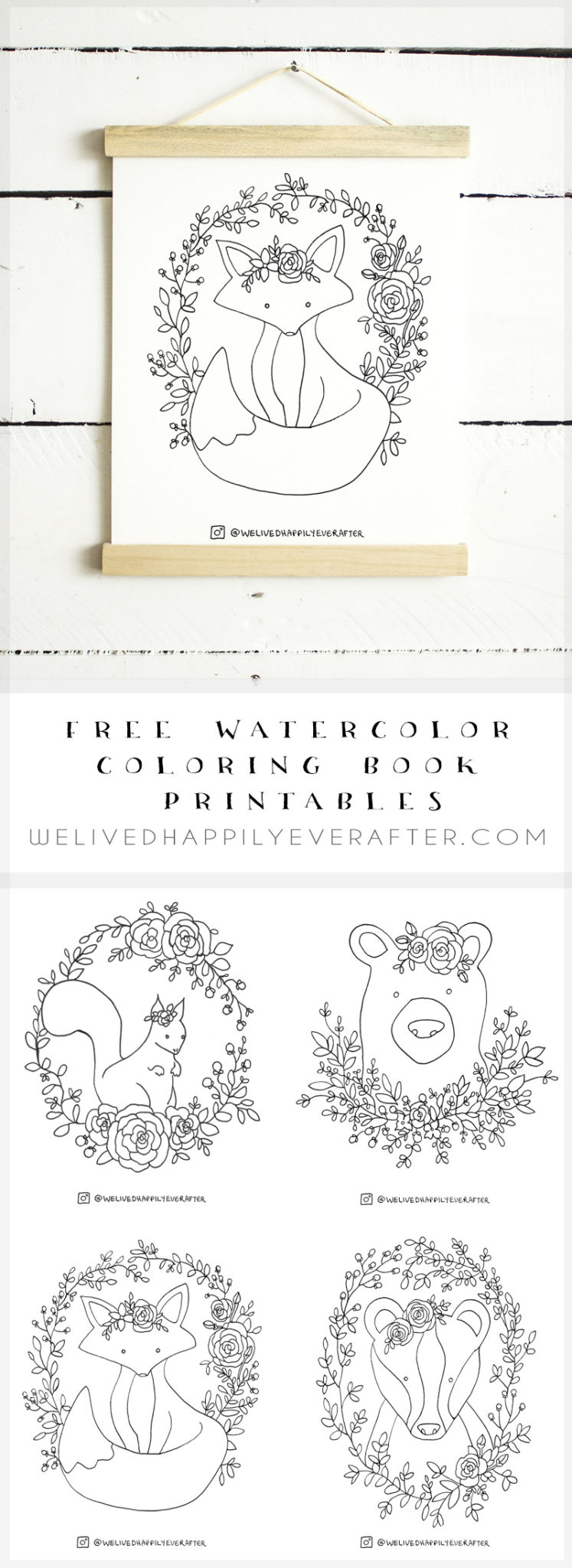 80 Printable 80 Printable Watercolor Coloring Books 24