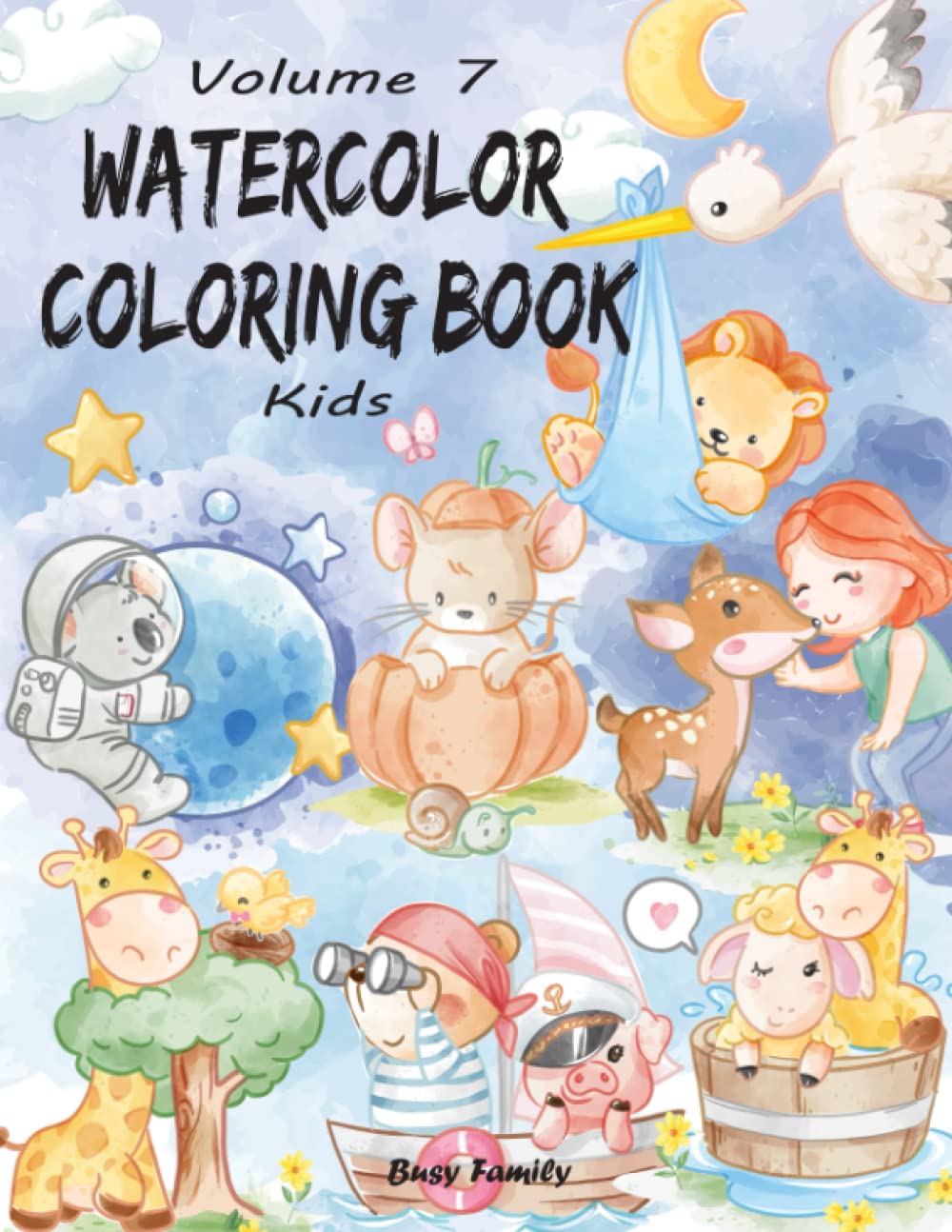 80 Printable 80 Printable Watercolor Coloring Books 3