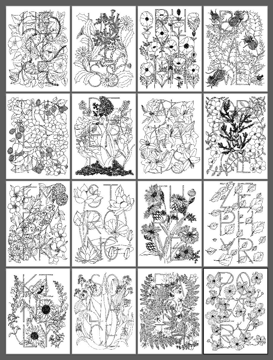 80 Printable 80 Printable Watercolor Coloring Books 54