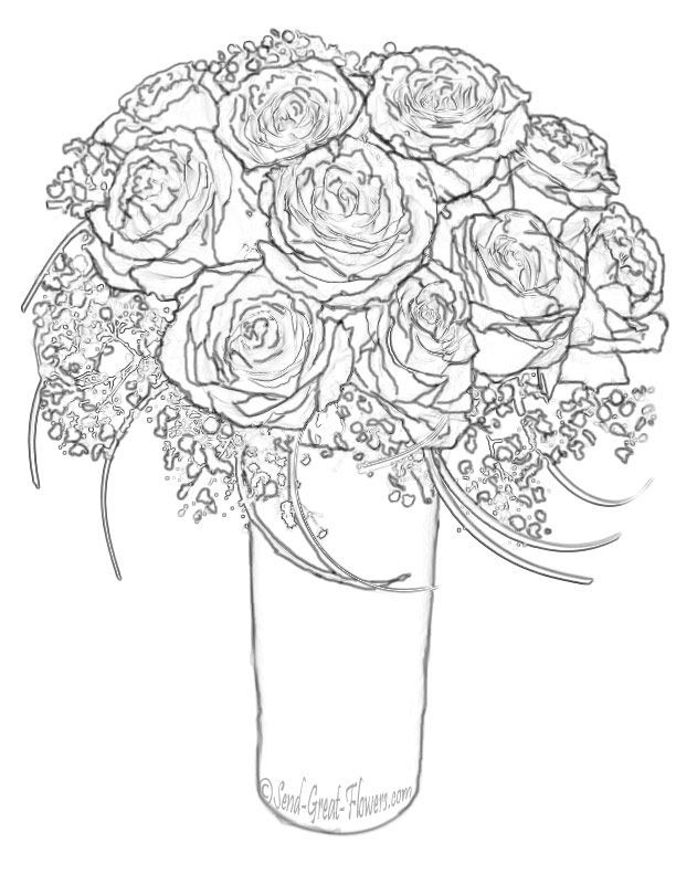 80 Printable Rose Coloring Pages 11