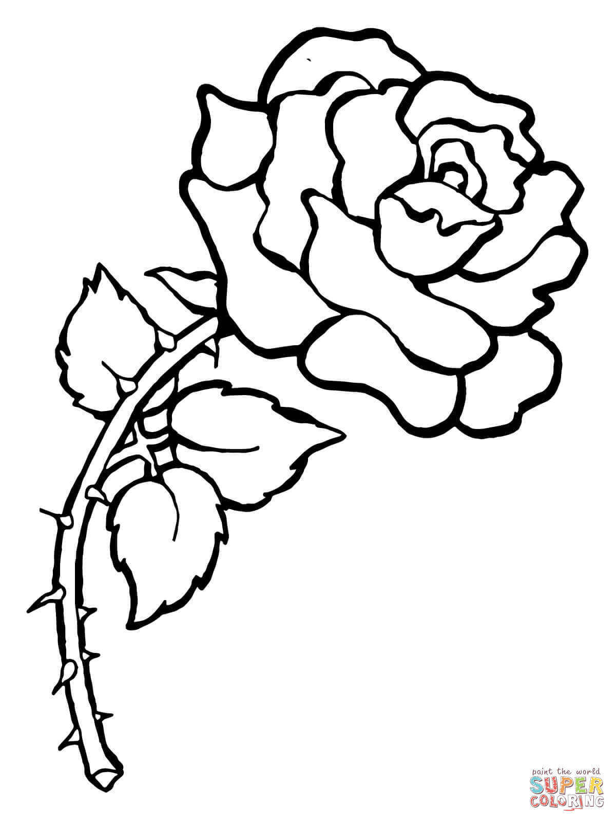 80 Printable Rose Coloring Pages 16