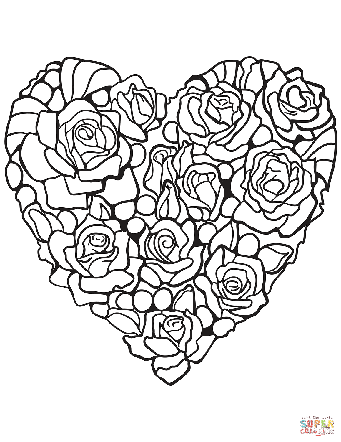 80 Printable Rose Coloring Pages 18