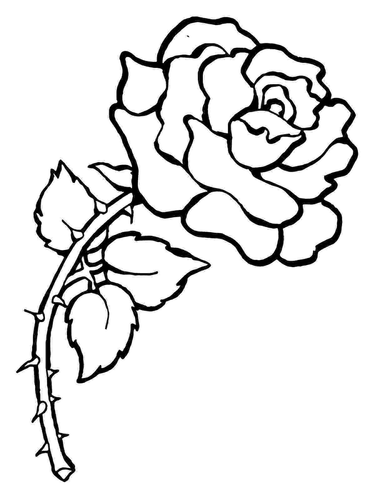 80 Printable Rose Coloring Pages 22