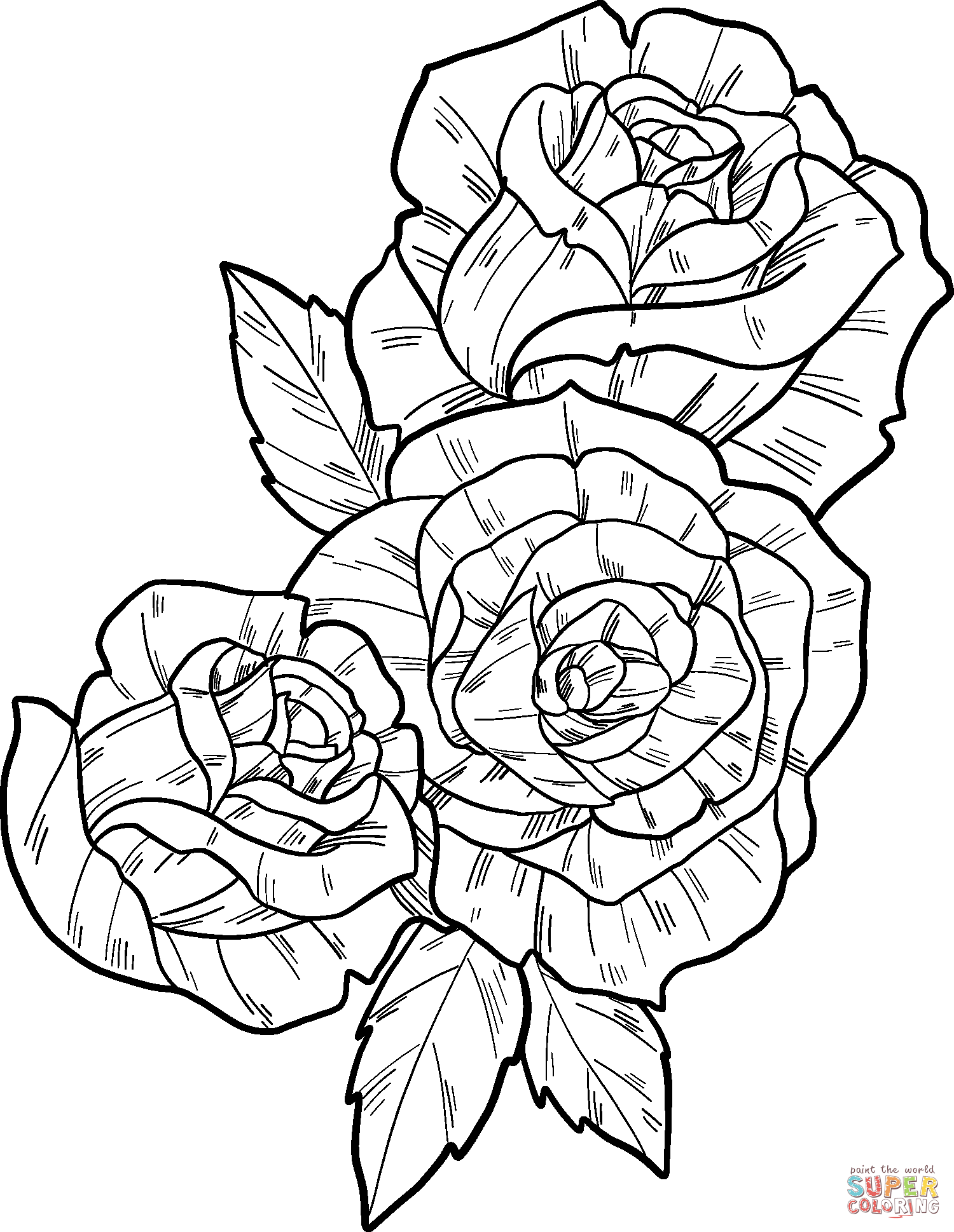 80 Printable Rose Coloring Pages 32